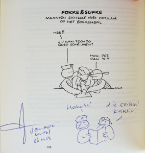 Handtekening van Jean-Marc van Tol in mijn boek Planeet Literatuur van Ronald Giphart