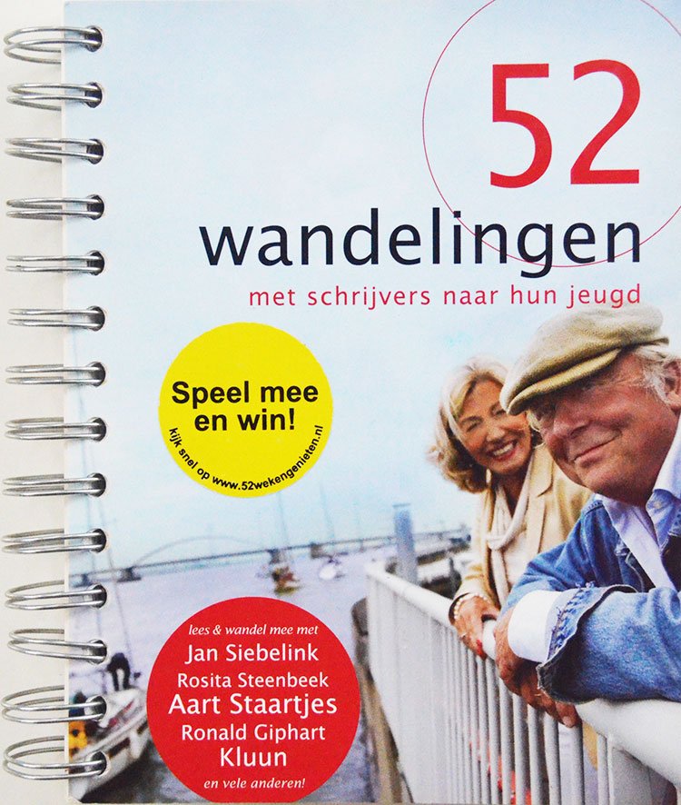 52 Wandelingen Met Schrijvers Naar Hun Jeugd is een verzamelbundel uit 2009 met medewerking van Ellie Brik, Gerbrand Bakker, Kees Van Beijnum, Marjan Berk, Aaf Brandt Corstius, Herman Brusselmans, Remco Campert, Daphne Deckers, Adriaan Van Dis, Reinildis Van Ditzhuyzen, Renate Dorrestein, Jessica Durlacher, Harm Edens, Herman Franke, Esther Gerritsen, Ronald Giphart, Hanneke Groenteman, Kees 'T Hart, Heere Heeresma, A.F.Th. Van Der Heijden, Kristien Hemmerechts, Dolf Jansen, Atte Jongstra, Rob Kamphues, Yvonne Keuls, Kluun, Auke Kok, Gerrit Komrij, Yvonne Kroonenberg, Jan Kuitenbrouwer, Rik Launspach, Nicolaas Matsier, Cees Nooteboom, Annenarie Oster, Christine Otten, Connie Palmen, Rascha Peper, Herman Pleij, Marja Pruis, Wanda Reisel, Lydia Rood, Joyce Roodnat, Helga Ruebsamen, Jan Siebelink, Susan Smit, Maarten Spanjer, Aart Staartjes, Rosita Steenbeek, Manon Uphoff, Simon Vinkenoog, Peter Winnen, Driek Van Wissen, Joost Zwagerman