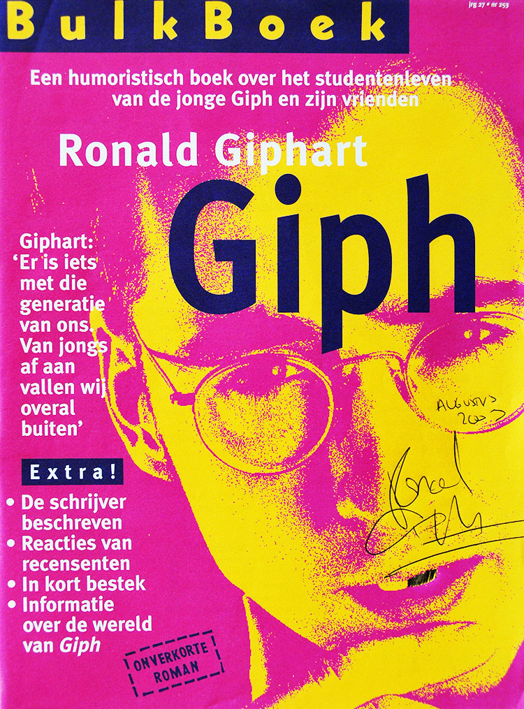 Dit is een Bulkboek uitgave met de roman Giph van Ronald Giphart en uitgebracht in 1998