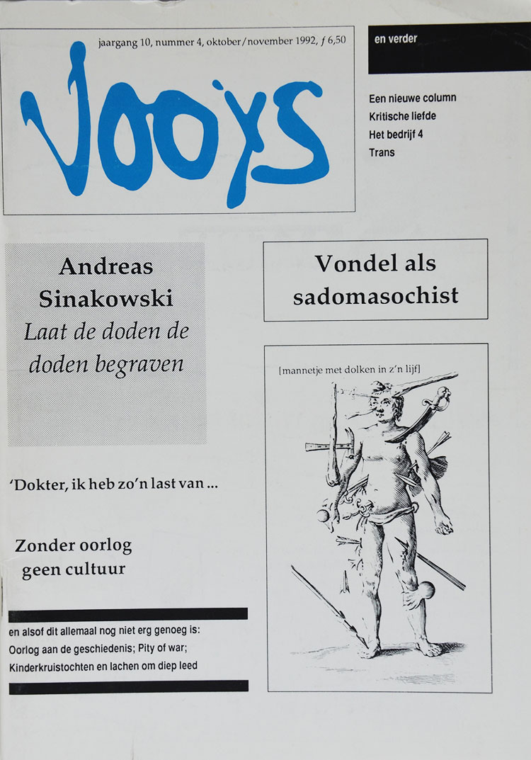 Vooys tijdschriften bevatten artikelen die door Ronald Giphart geschreven zijn.