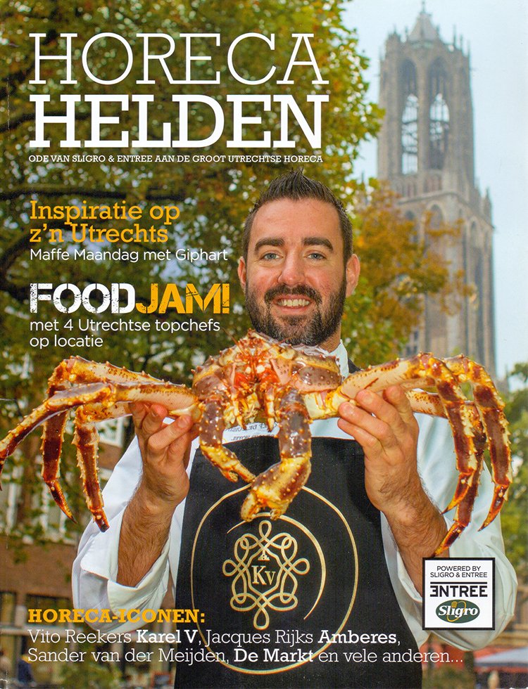 Horeca Helden is een tijdschrift met een column van Ronald Giphart