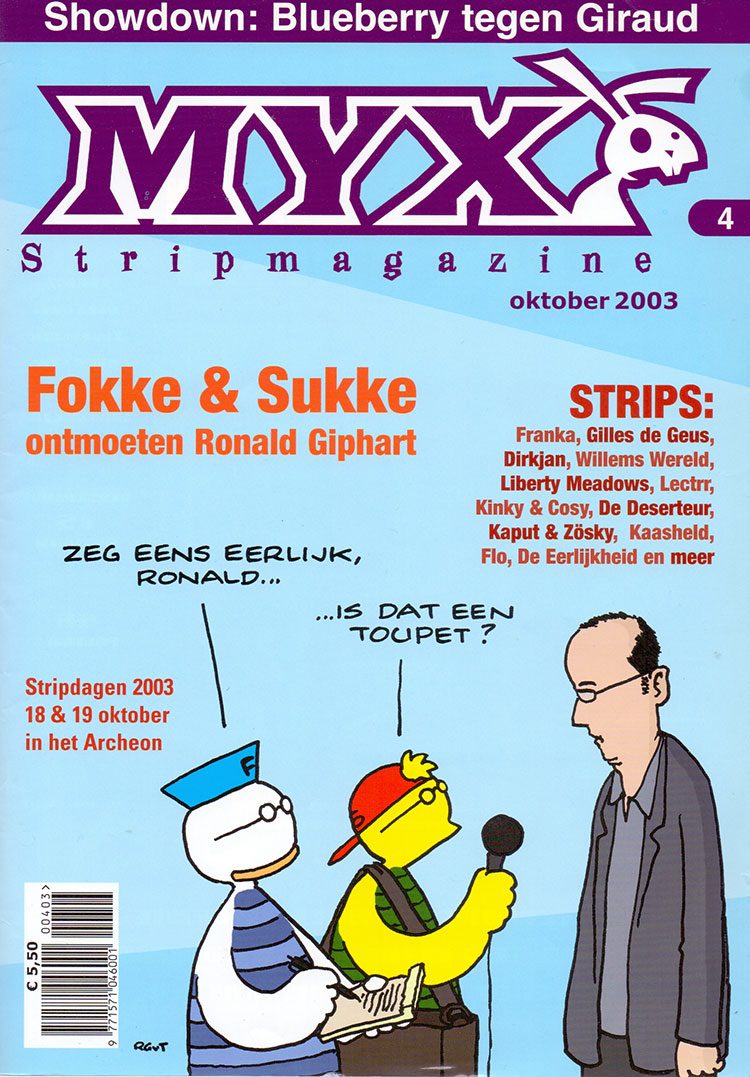 Ronald Giphart Jean-Marc van Tol Tulle Myx stripmagazine interview Fokke Sukke